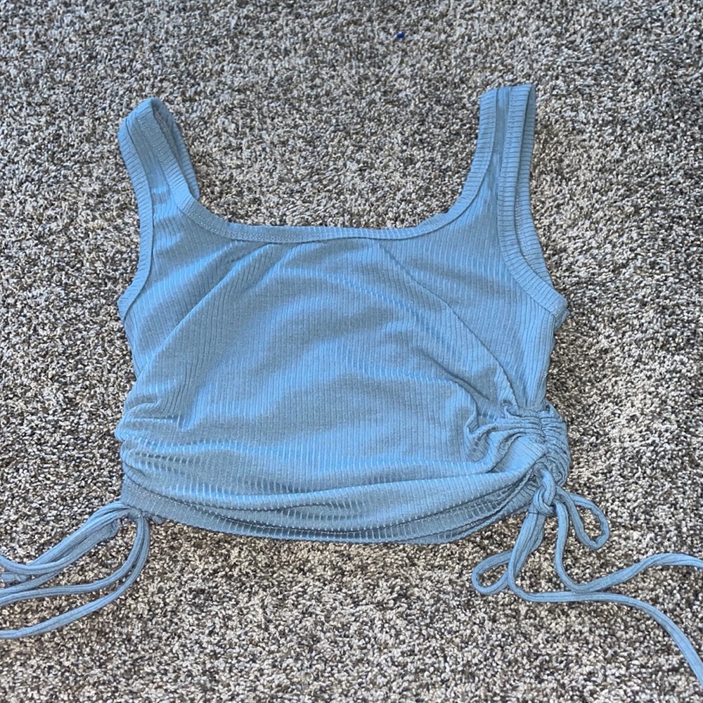 K-coast blue cropped tank top